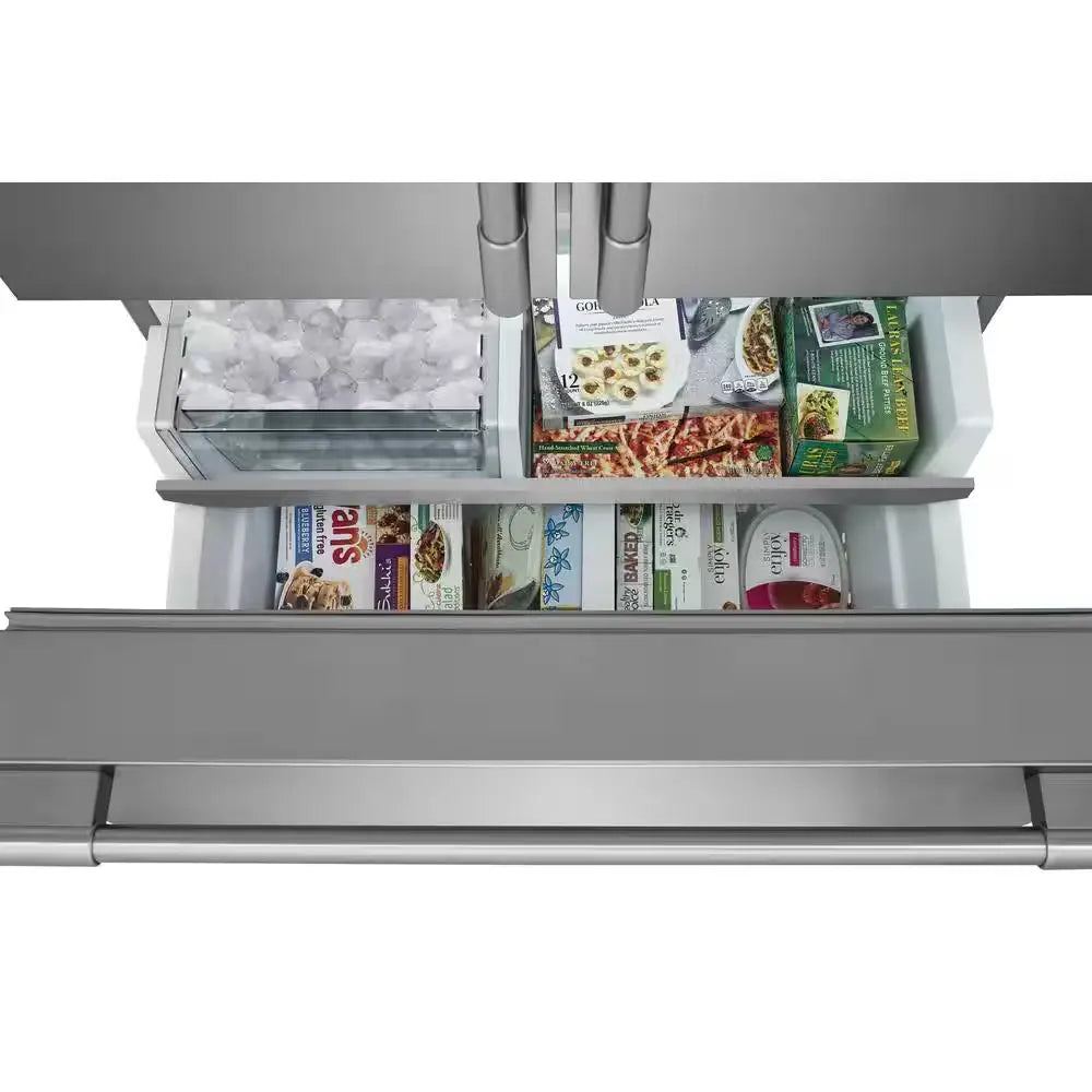 Professional 36 In. 22.6 Cu. Ft. Counter Depth French Door Refrigerator in Stainless Steel with Crispseal Technology | Fridge.com