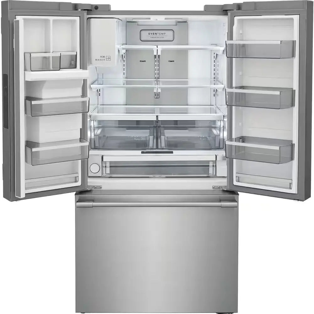 Professional 36 In. 22.6 Cu. Ft. Counter Depth French Door Refrigerator in Stainless Steel with Crispseal Technology | Fridge.com