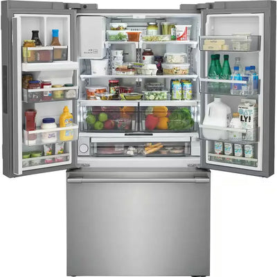 Professional 36 In. 22.6 Cu. Ft. Counter Depth French Door Refrigerator in Stainless Steel with Crispseal Technology | Fridge.com