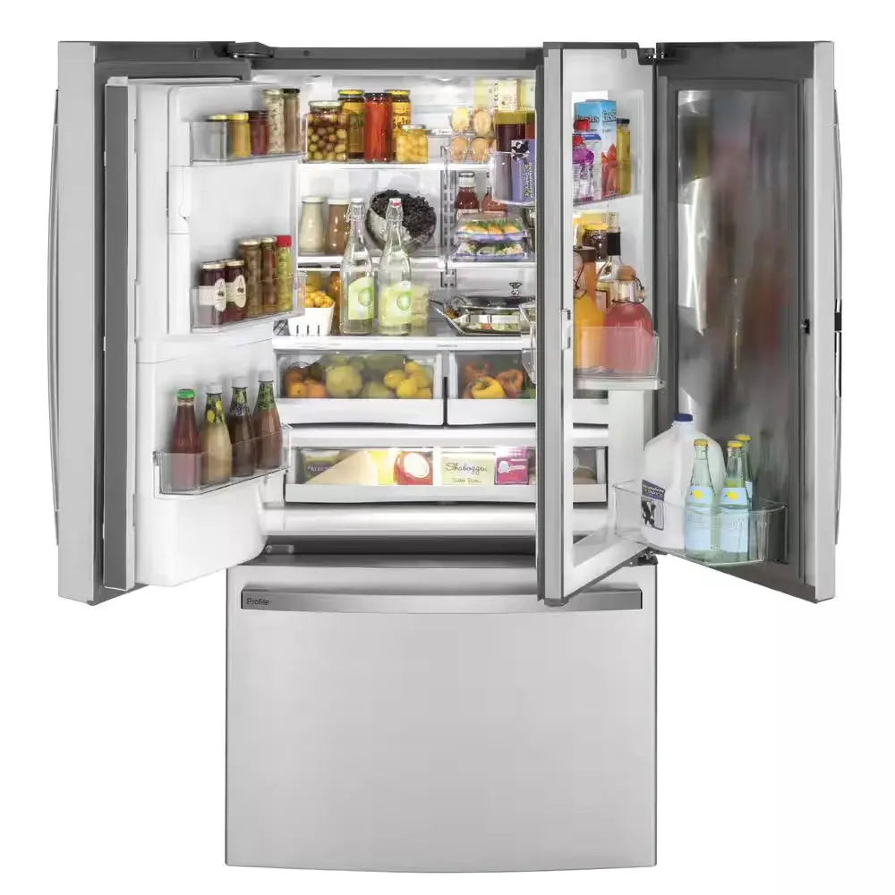 Profile 22.1 Cu. Ft. French Door Refrigerator with Door-In-Door in Fingerprint Resistant Stainless Steel, Counter Depth | Fridge.com