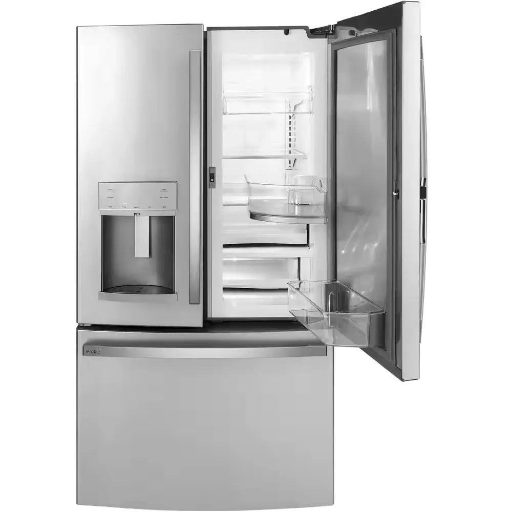 Profile 22.1 Cu. Ft. French Door Refrigerator with Door-In-Door in Fingerprint Resistant Stainless Steel, Counter Depth | Fridge.com