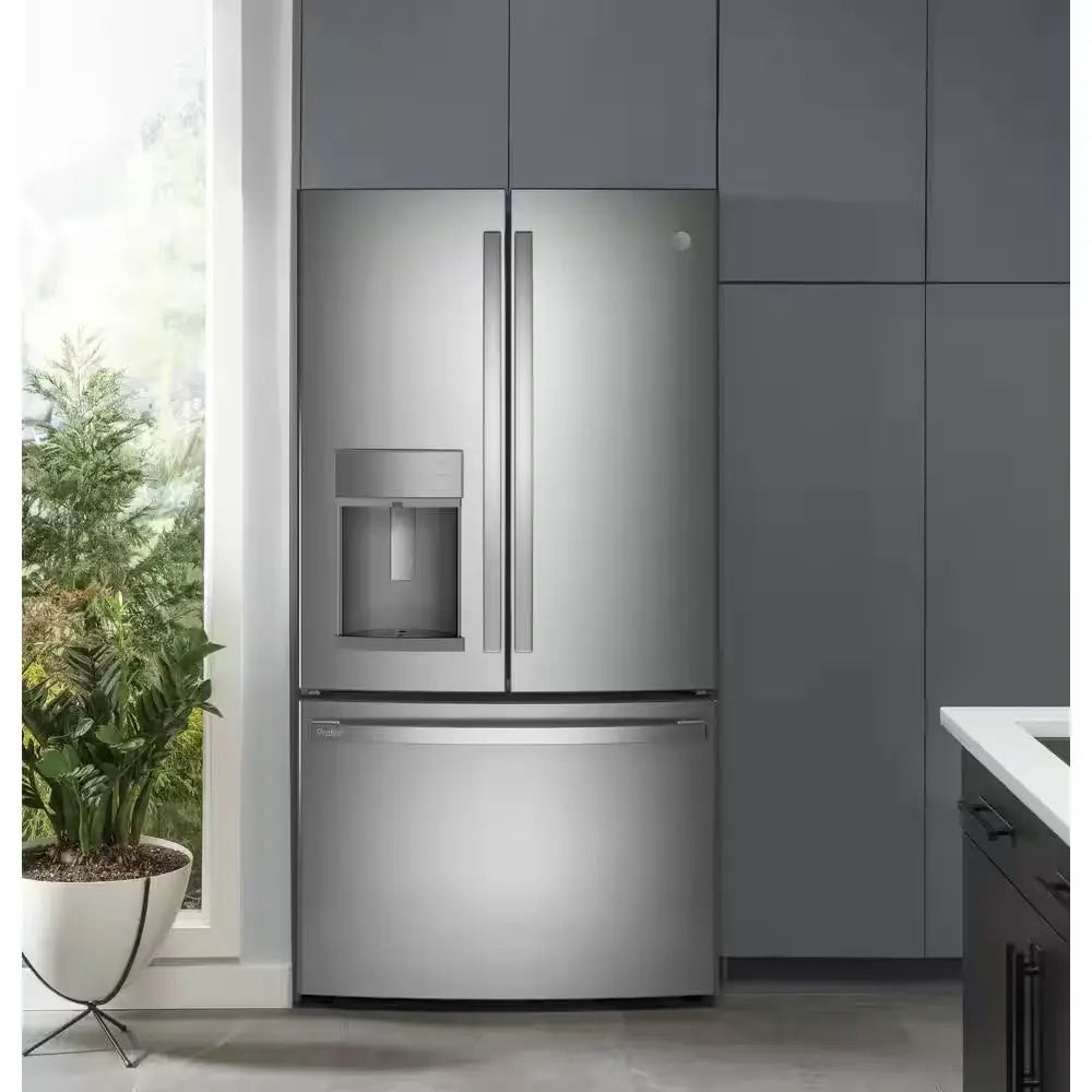 Profile 22.1 Cu. Ft. French Door Refrigerator with Door-In-Door in Fingerprint Resistant Stainless Steel, Counter Depth | Fridge.com