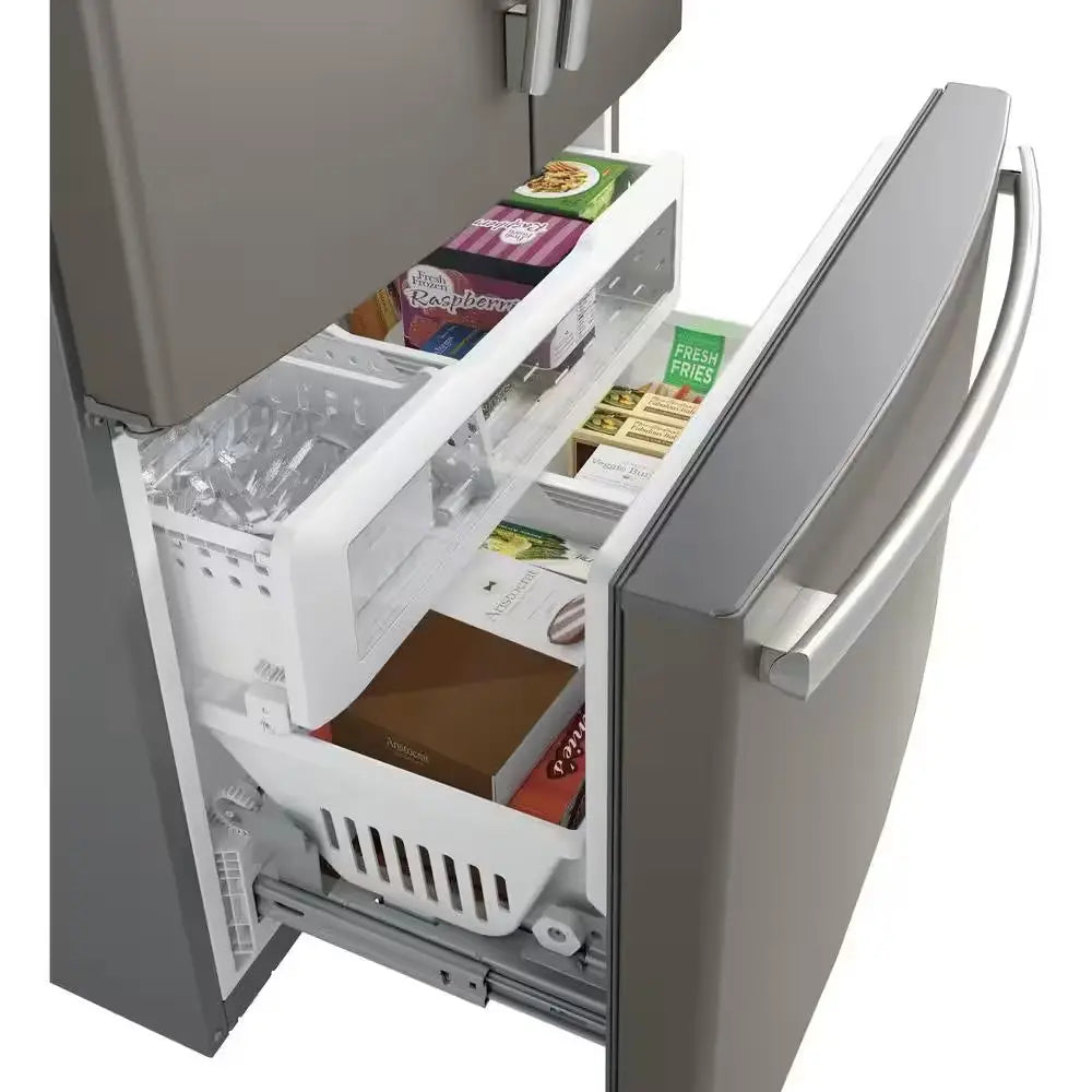 Profile 23.1 Cu. Ft. French Door Refrigerator in Fingerprint Resistant Slate, Counter Depth, ENERGY STAR | Fridge.com