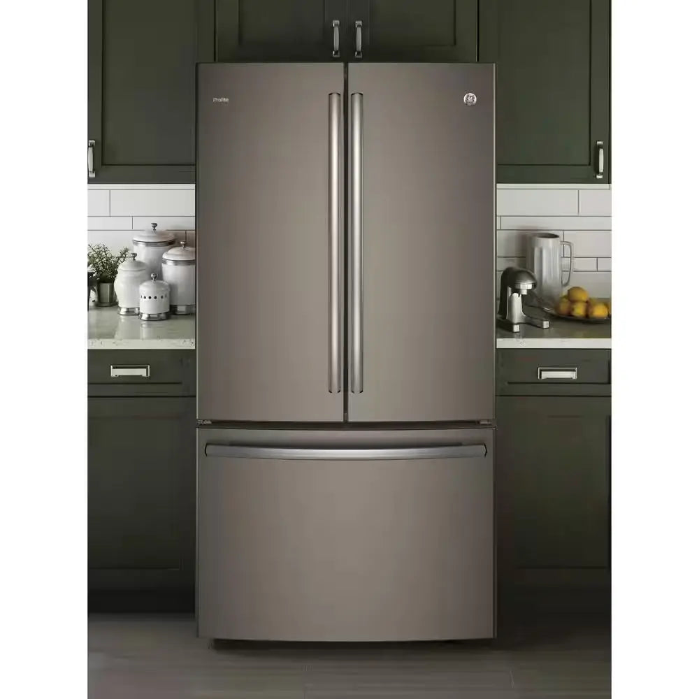 Profile 23.1 Cu. Ft. French Door Refrigerator in Fingerprint Resistant Slate, Counter Depth, ENERGY STAR | Fridge.com