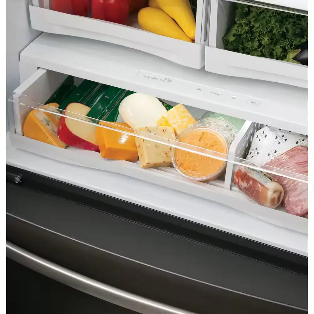 Profile 23.1 Cu. Ft. French Door Refrigerator in Fingerprint Resistant Slate, Counter Depth, ENERGY STAR | Fridge.com