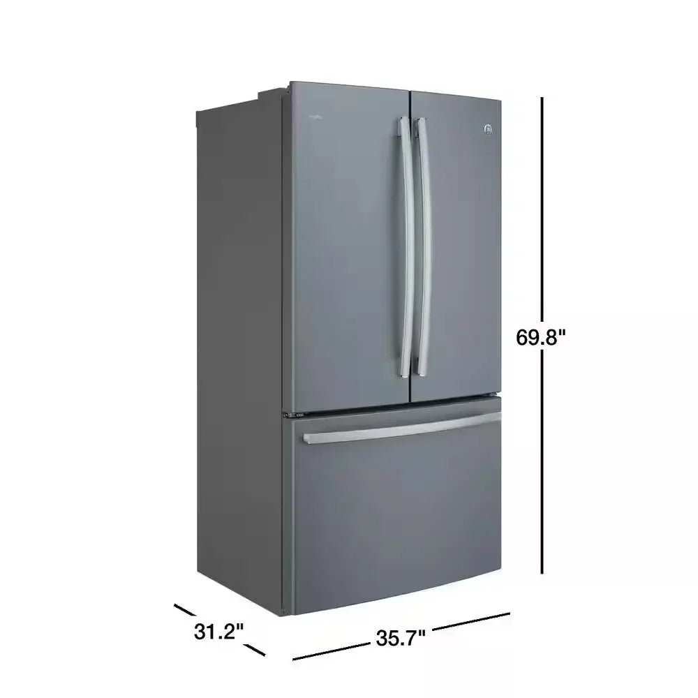 Profile 23.1 Cu. Ft. French Door Refrigerator in Fingerprint Resistant Slate, Counter Depth, ENERGY STAR | Fridge.com