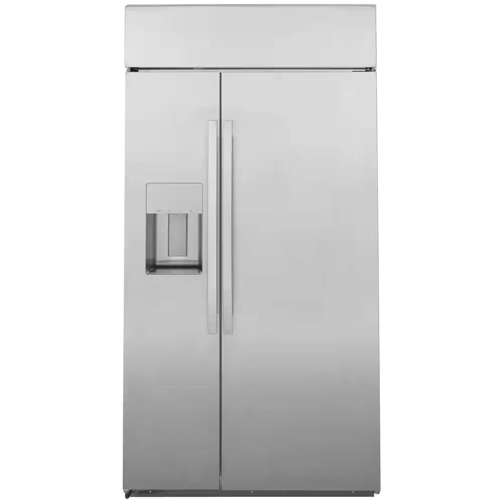 Profile 24.3 Cu. Ft. Smart Built-In Side by Side Refrigerator in Stainless Steel | Fridge.com