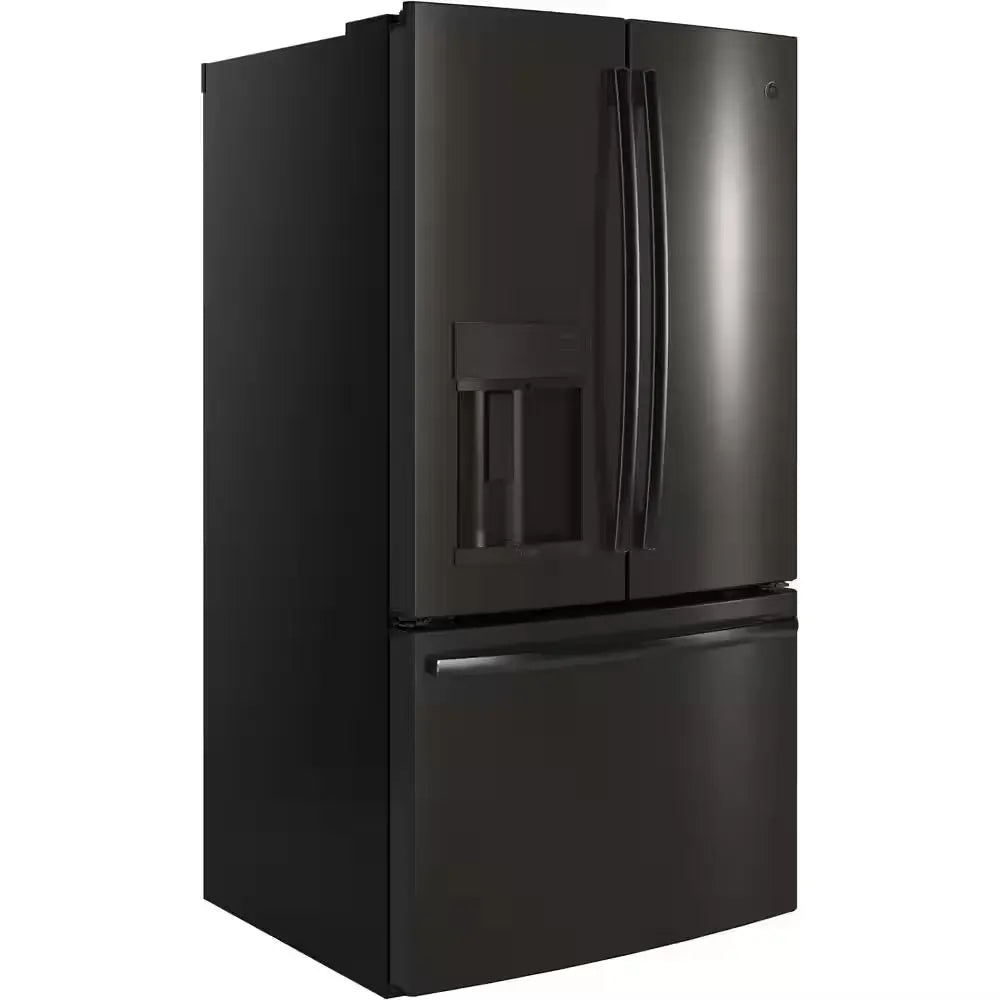 Profile 27.8 Cu. Ft. French Door Refrigerator with Hands-Free Autofill in Fingerprint Resistant Black Stainless Steel | Fridge.com