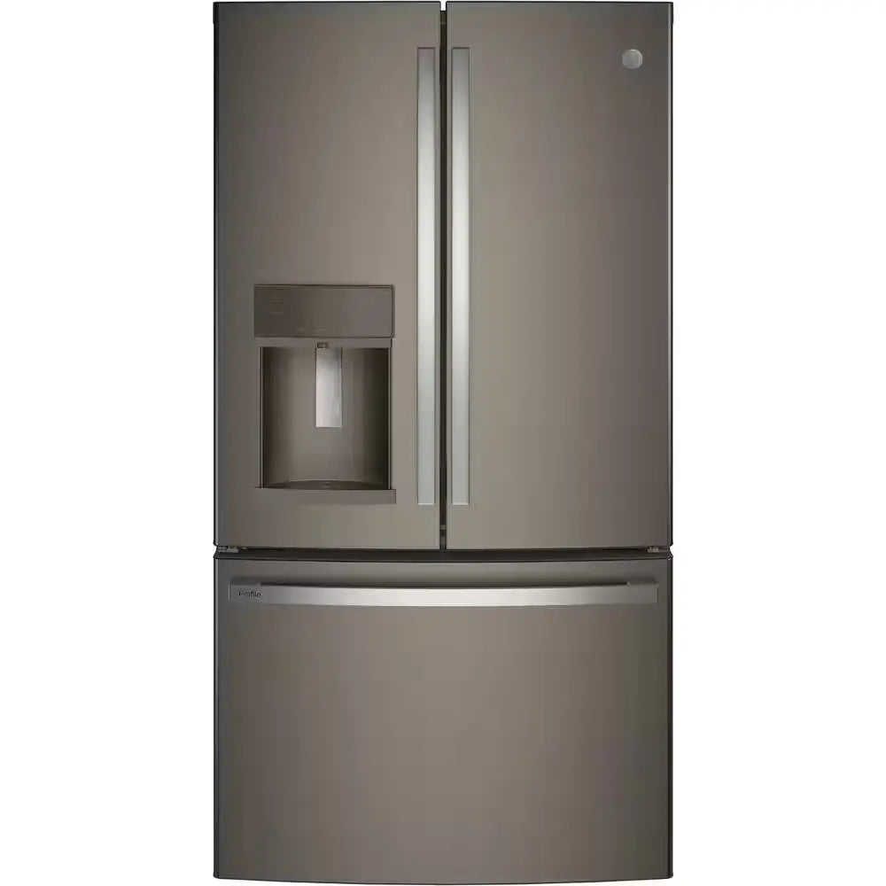 Profile 27.8 Cu. Ft. French Door Refrigerator with Hands-Free Autofill in Fingerprint Resistant Black Stainless Steel | Fridge.com