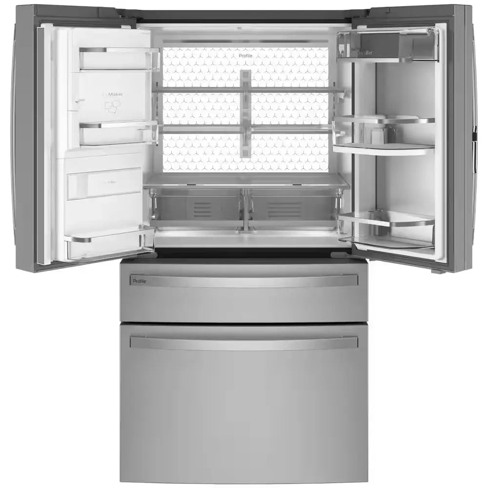 Profile 27.9 Cu. Ft. Smart 4-Door French Door Refrigerator with Door-In-Door in Fingerprint Resistant Stainless Steel | Fridge.com