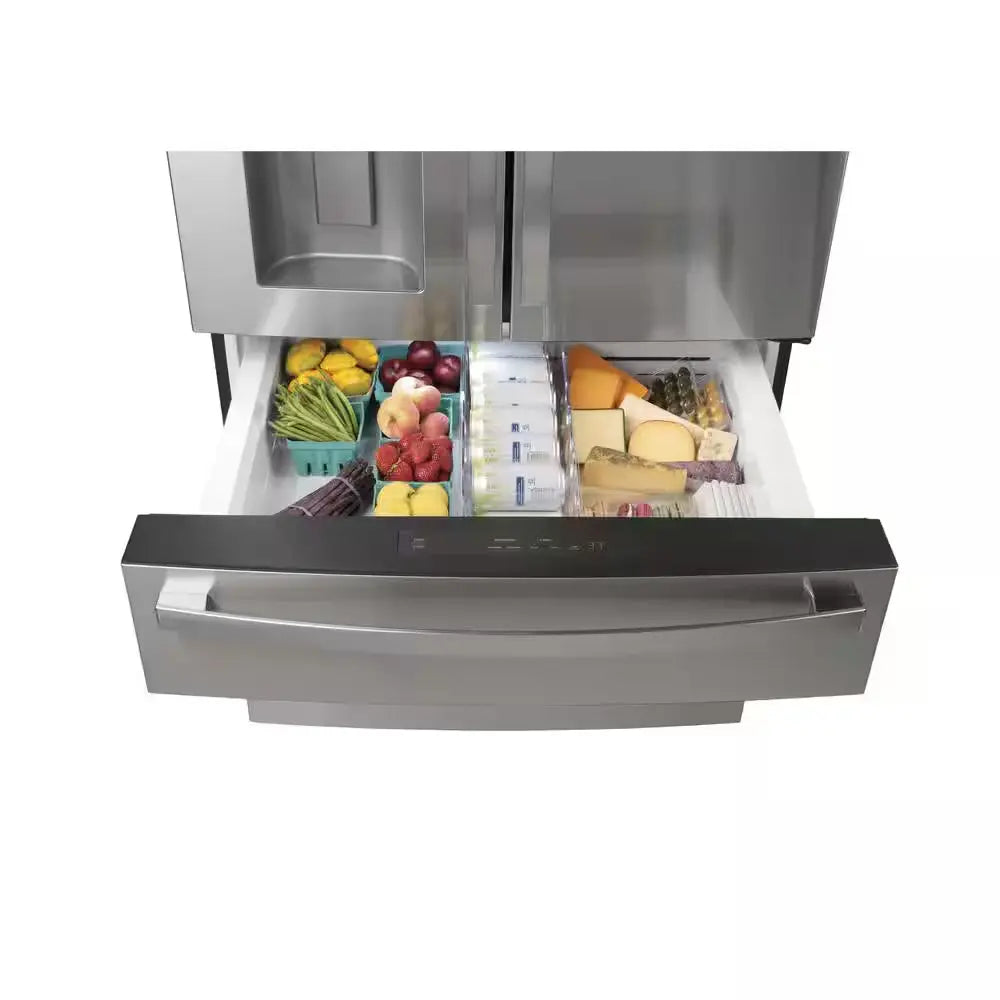 Profile 27.9 Cu. Ft. Smart 4-Door French Door Refrigerator with Door-In-Door in Fingerprint Resistant Stainless Steel | Fridge.com