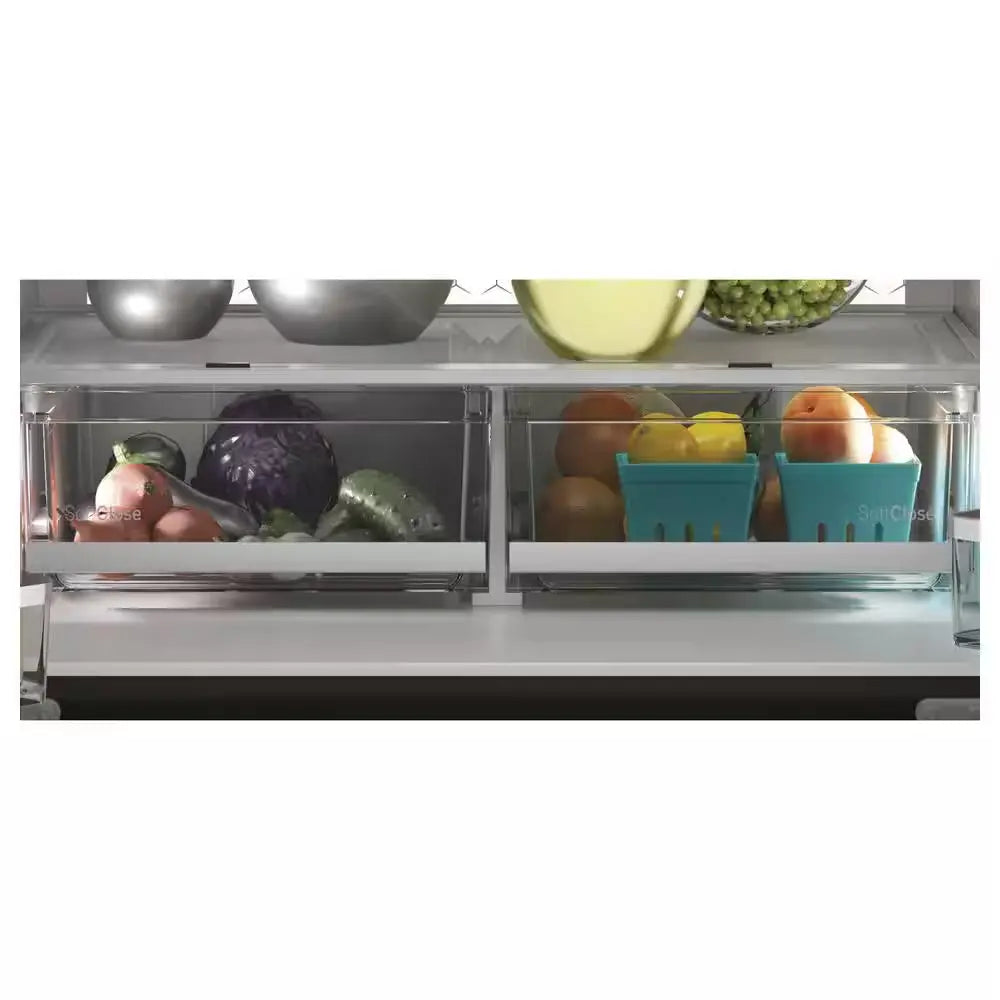 Profile 27.9 Cu. Ft. Smart 4-Door French Door Refrigerator with Door-In-Door in Fingerprint Resistant Stainless Steel | Fridge.com