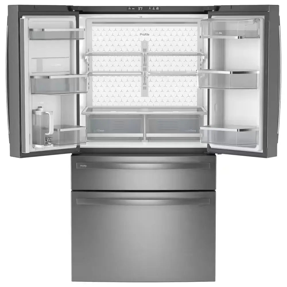 Profile 28.7 Cu. Ft. 4-Door French Door Refrigerator in Stainless Steel with Dual-Dispense Autofill Pitcher | Fridge.com