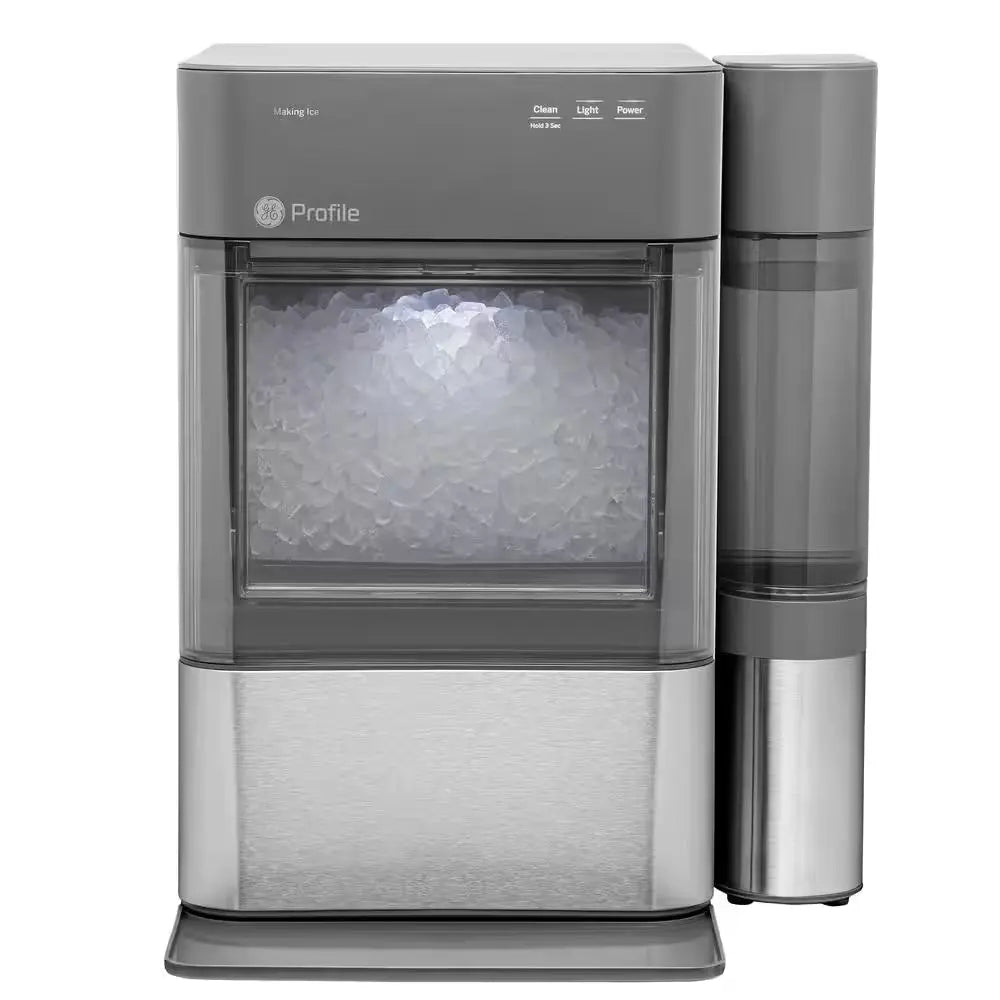 Profile Opal 24 Lb Portable Nugget Ice Maker in Stainless Steel, with Side Tank, and Wifi Connected | Fridge.com