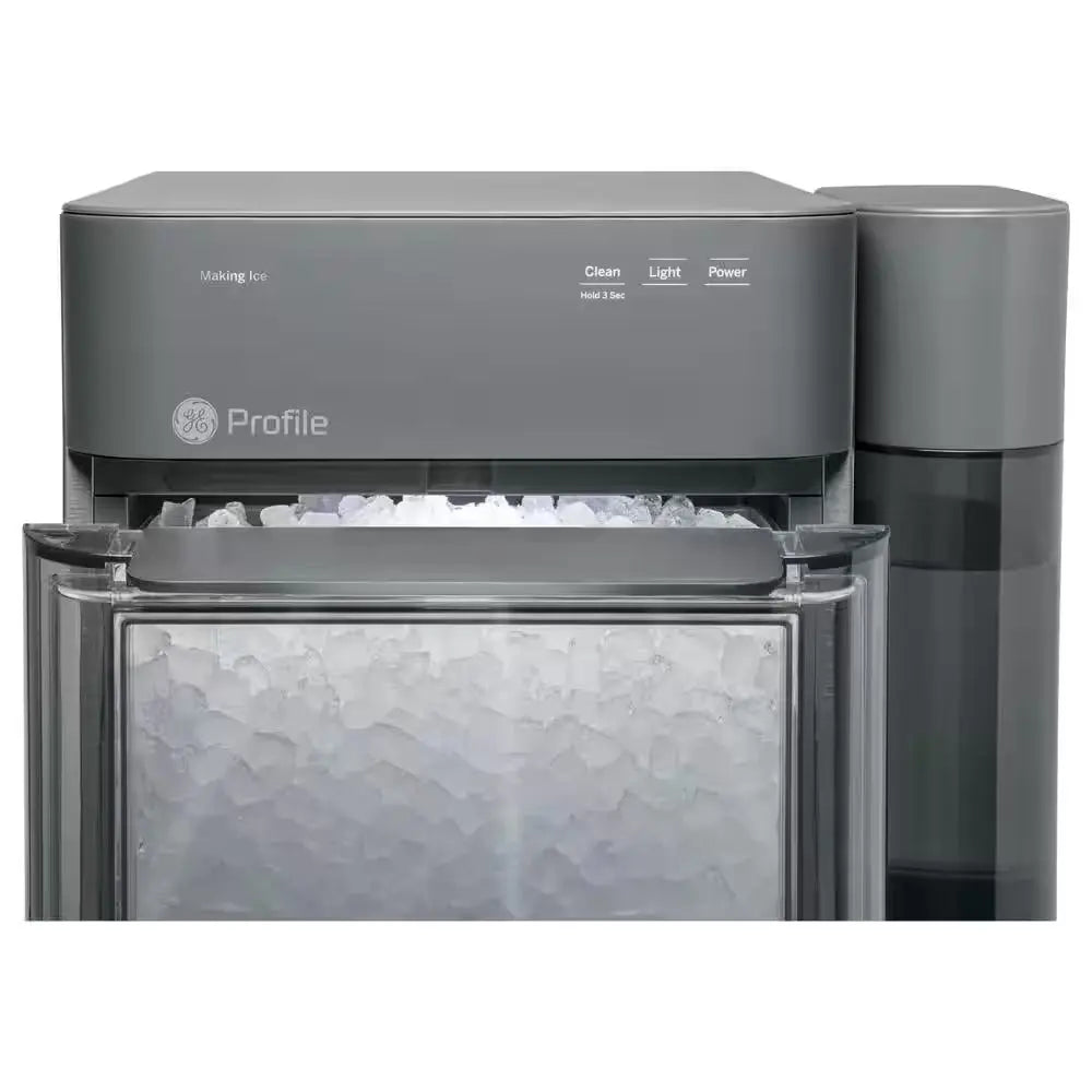 Profile Opal 24 Lb Portable Nugget Ice Maker in Stainless Steel, with Side Tank, and Wifi Connected | Fridge.com