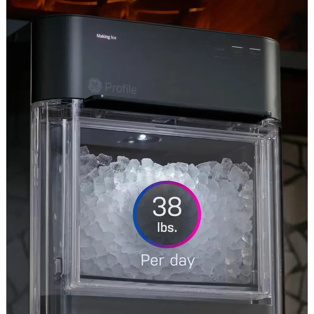 Profile Opal 24 Lb Portable Nugget Ice Maker in Stainless Steel, with Side Tank, and Wifi Connected | Fridge.com