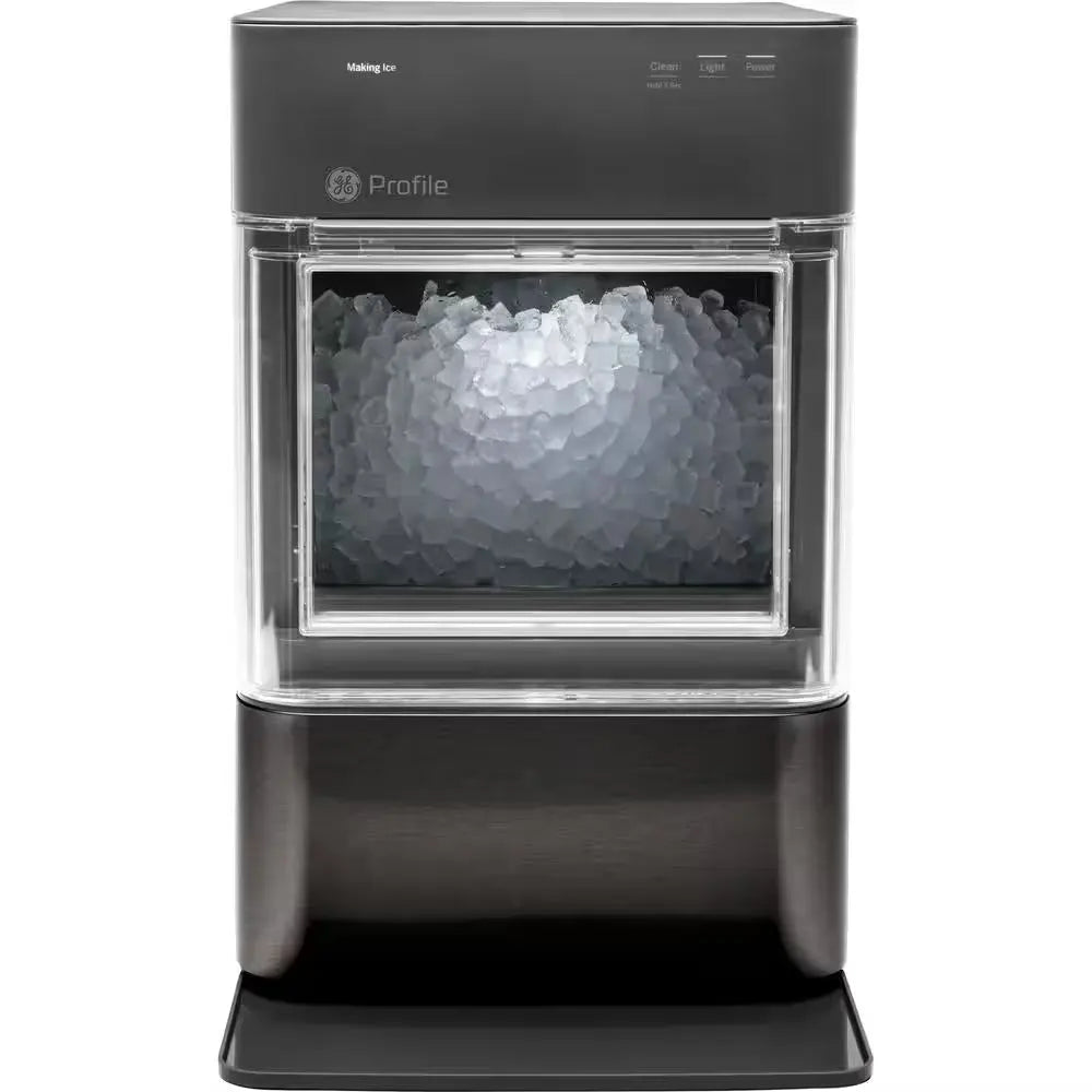 Profile Opal 24 Lbs. Portable Nugget Ice Maker in Black Stainless Wifi Connected | Fridge.com