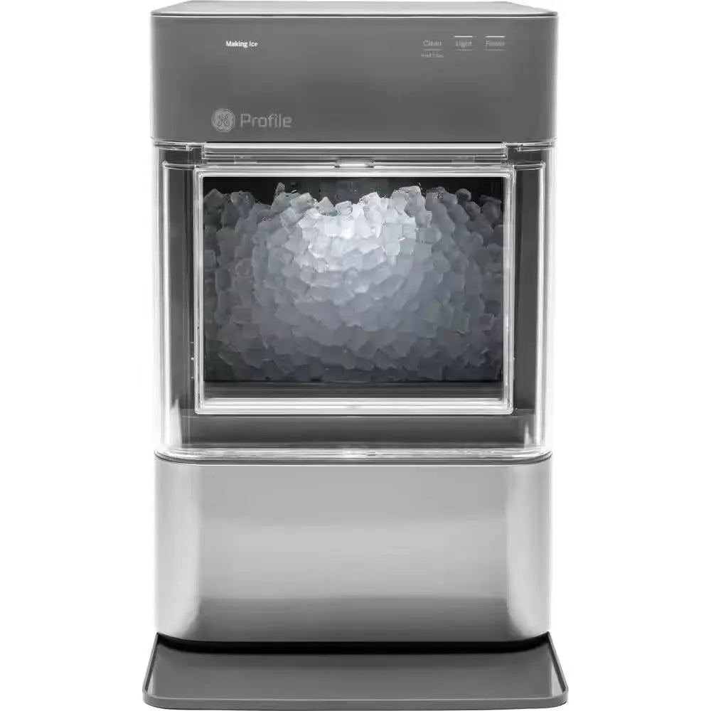 Profile Opal 24 Lbs. Portable Nugget Ice Maker in Black Stainless Wifi Connected | Fridge.com