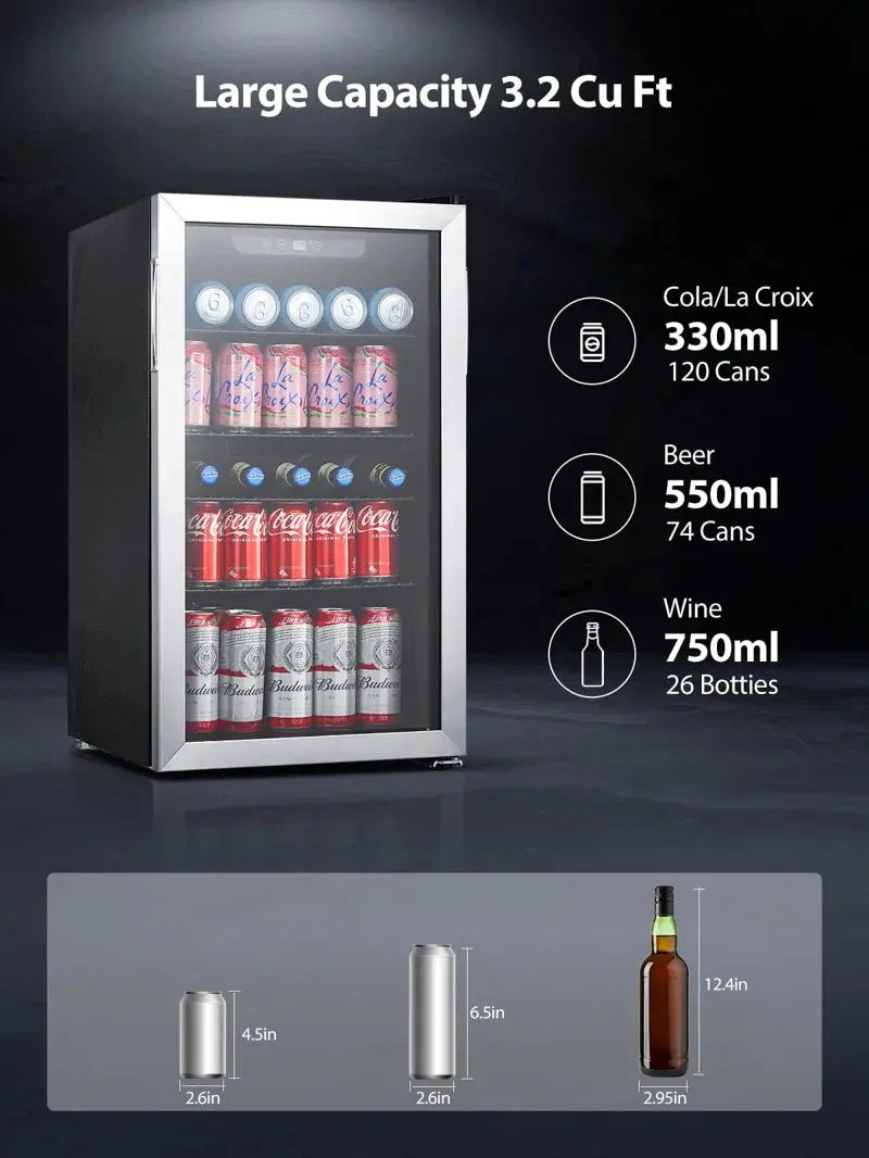 R.W.FLAME 120 Cans (12 Oz.) 3.2 Cubic Feet Beverage Refrigerator | Fridge.com