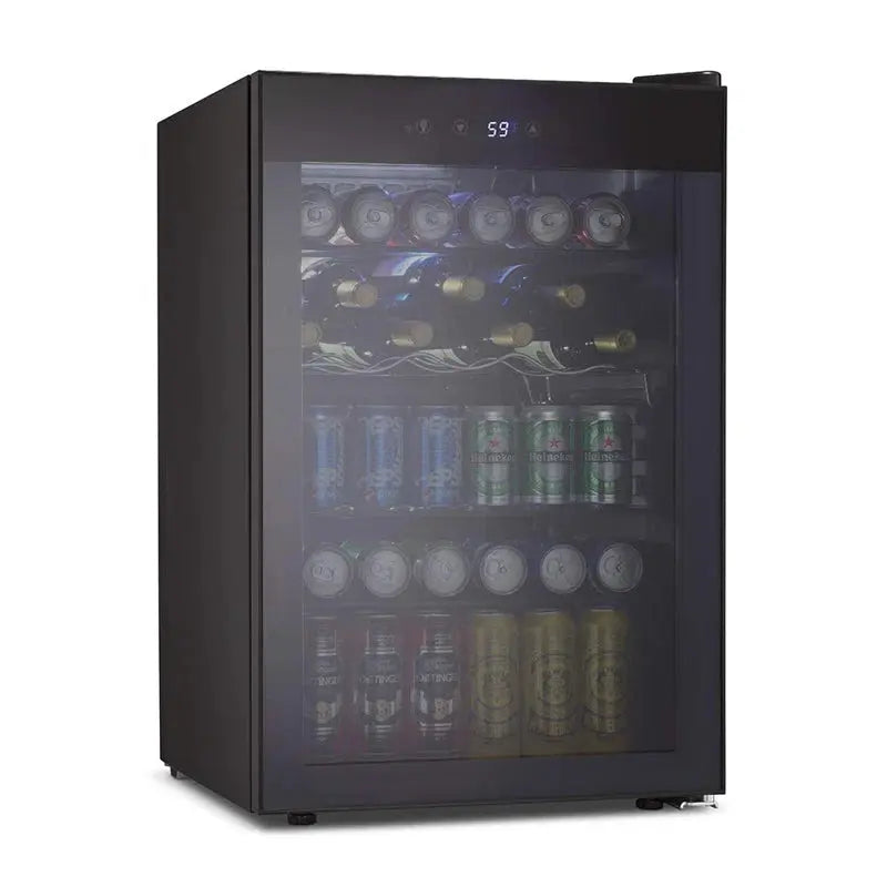 R.W.FLAME 140 Cans (12 Oz.) Freestanding Beverage Cooler with 37 Bottle Wine Storage | Fridge.com