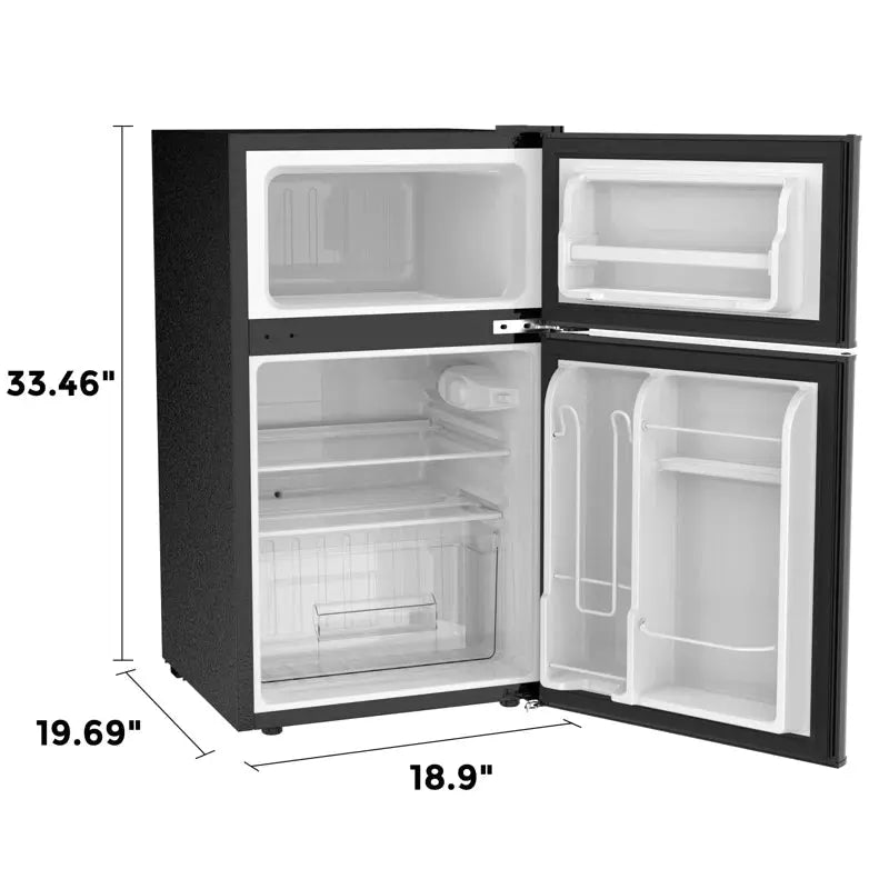 R.W.FLAME 3.2 Cubic Feet Mini Fridge with Freezer | Fridge.com