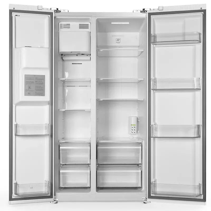 R.W.FLAME 36" Side by Side 20.01 Cu. Ft. Refrigerator with Freezer & Ice Maker Included | Fridge.com