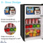 R.W.FLAME Retro 3.2 Cu. Ft. Freestanding Mini Fridge with Freezer | Fridge.com