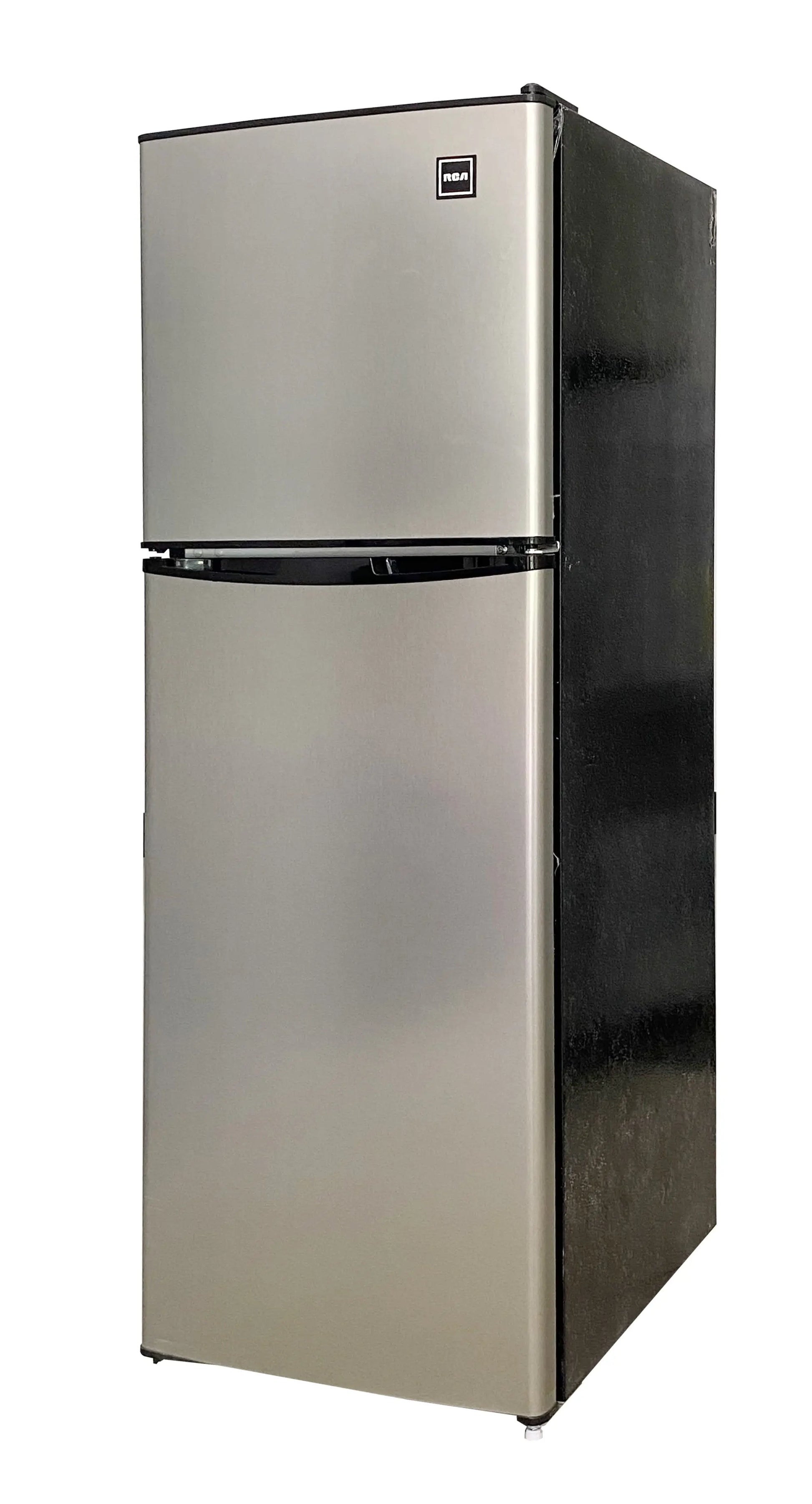 RCA 4.5 Cu Ft Two Door Mini Fridge RFR469, Black Stainless Steel | Fridge.com