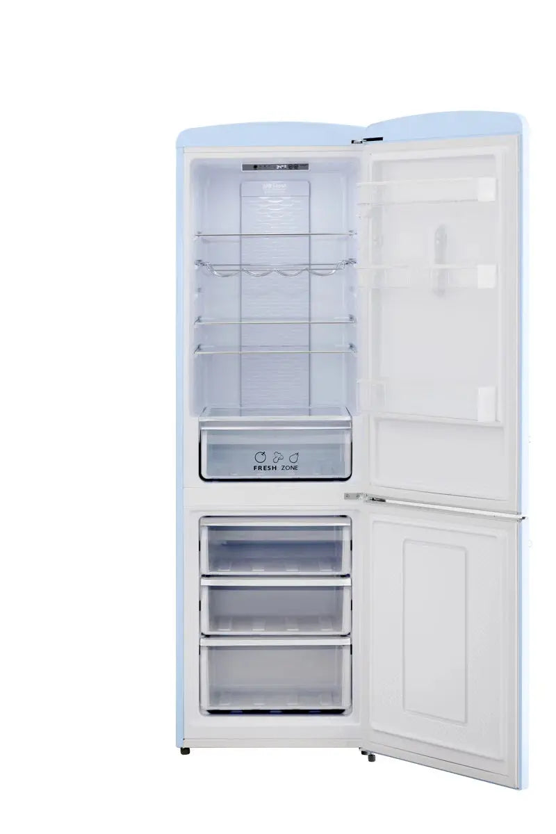 RR2 12 Cu. Ft. Retro Refrigerator Full Size Fridge Bottom Freezer Frost Free Multiflow 360° | Fridge.com