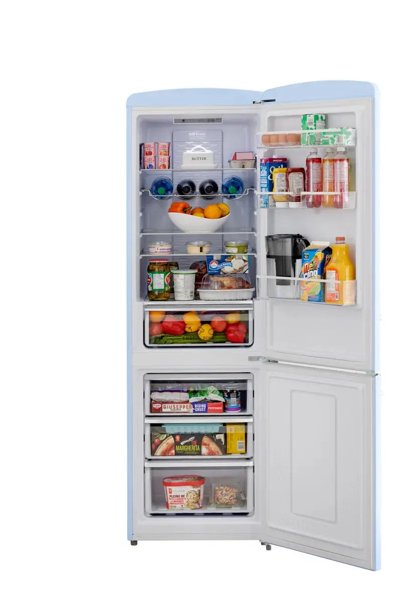 RR2 12 Cu. Ft. Retro Refrigerator Full Size Fridge Bottom Freezer Frost Free Multiflow 360° | Fridge.com