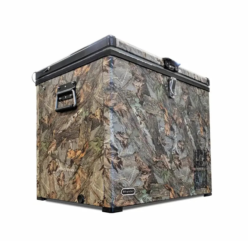 Outdoor Living Whynter 45 Quart Portable Freezer/Refrigerator with 12V DC Option Camouflage Edition | Fridge.com