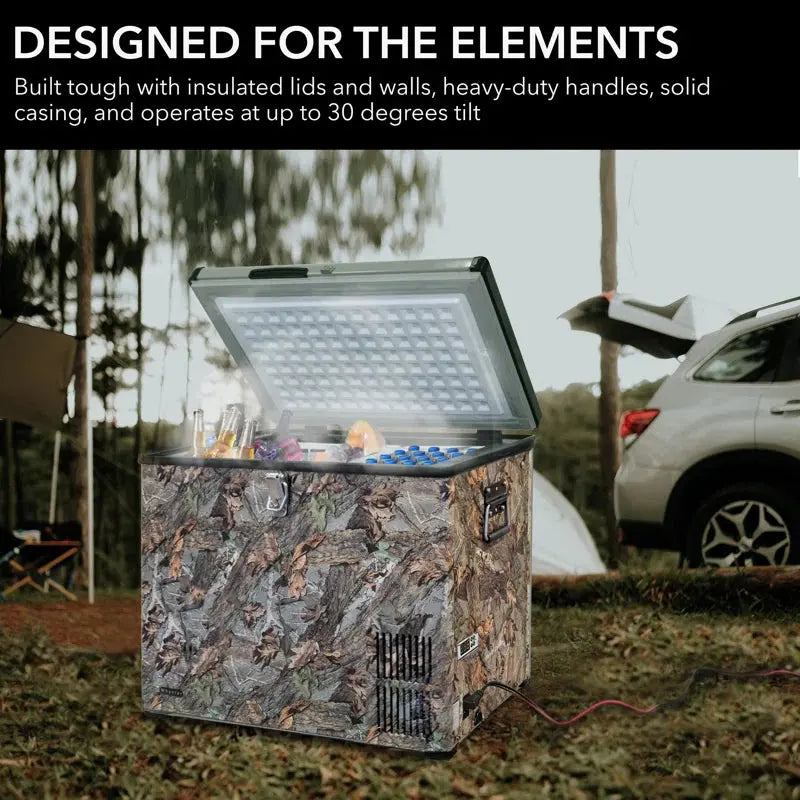 Outdoor Living Whynter 45 Quart Portable Freezer/Refrigerator with 12V DC Option Camouflage Edition | Fridge.com