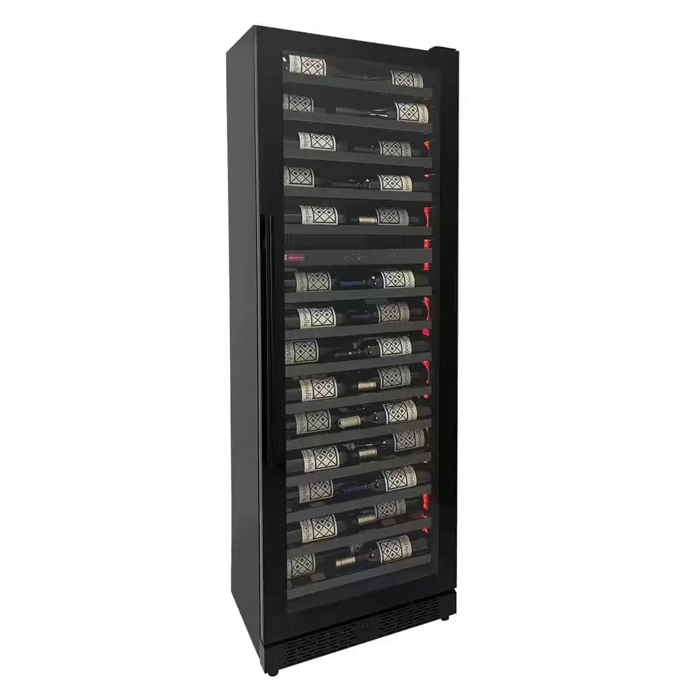 Reserva 67-Bottle 71 In. Tall Dual Zone Right Hinge Digital Wine Cellar Cooling Unit in Black Shallow Depth | Fridge.com