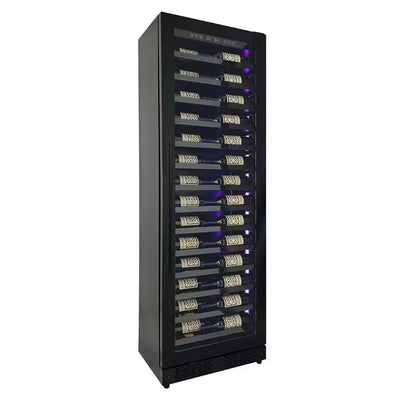 Reserva 67-Bottle 71 In. Tall Single Zone Right Hinge Digital Wine Cellar Cooling Unit in Black Shallow Depth | Fridge.com