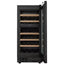 Reserve 15 In. under Counter Panel Ready Dual Zone Beverage and Wine Cooler, 23 Bottle Capacity, Wooden Shelves in Black | Fridge.com