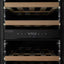 Reserve 15 In. under Counter Panel Ready Dual Zone Beverage and Wine Cooler, 23 Bottle Capacity, Wooden Shelves in Black | Fridge.com