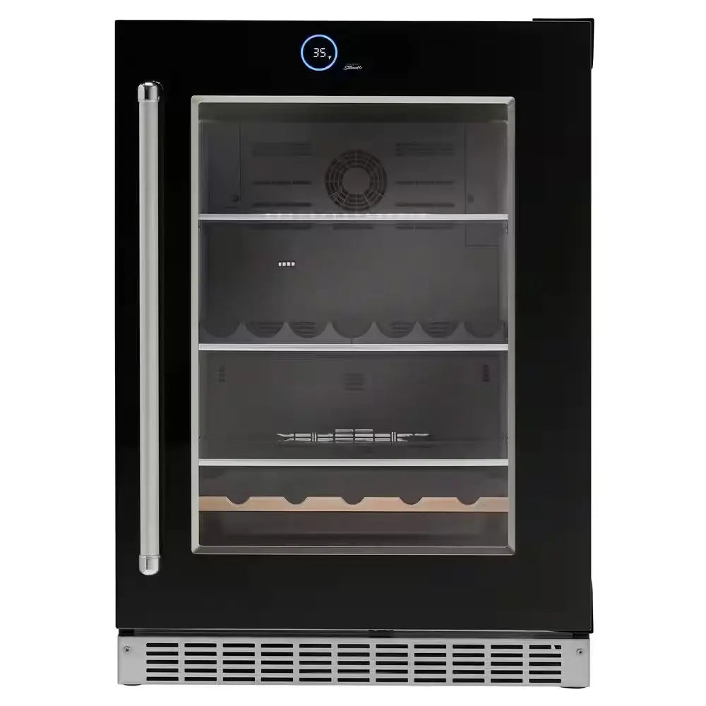 Reserve 24 In. 5.0 Cu. Ft. Freezerless Built-In Refrigerator in Black | Fridge.com