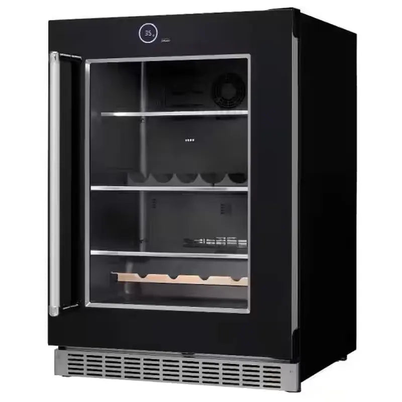 Reserve 24 In. 5.0 Cu. Ft. Freezerless Built-In Refrigerator in Black | Fridge.com