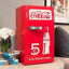 Retro 18 Can Mini Fridge With12V DC and 110V AC Cords, 22L (23 Qt.), Portable Cooler, Red | Fridge.com