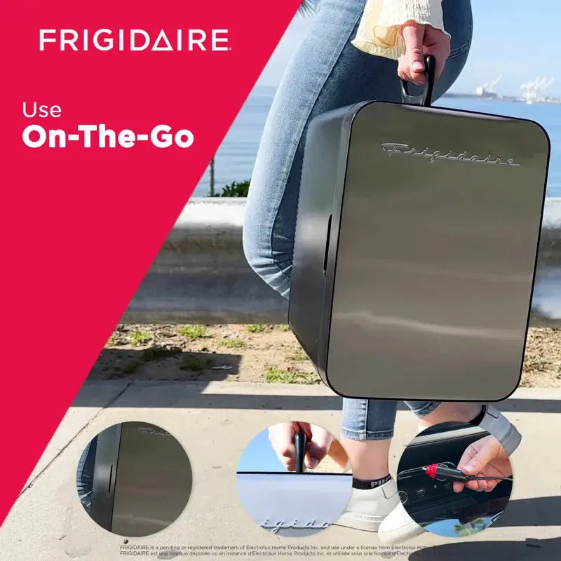 Retro Mini Fridge Cooler, Holds up to 10L or 15 Cans, Portable Fridge for Car, Office, Bedroom | Fridge.com