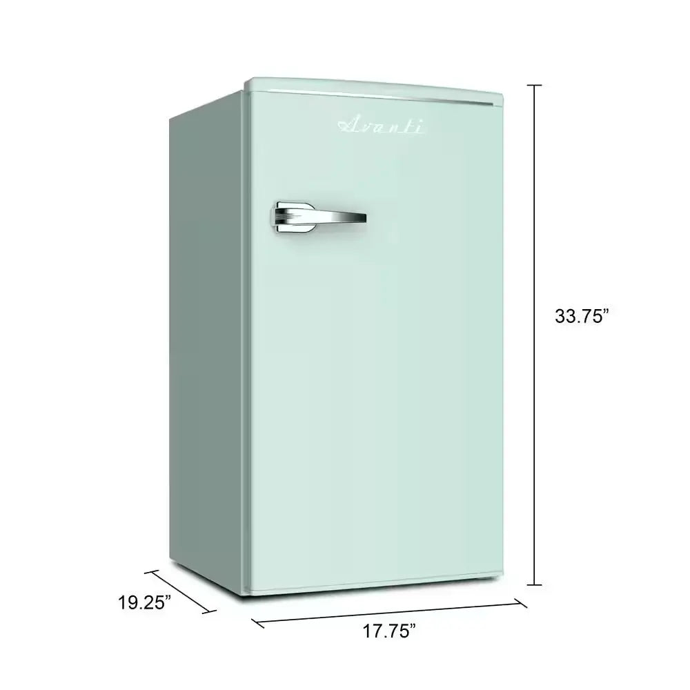 Retro Series 3.1 Cu. Ft. Compact Mini Fridge with Freezer in Seafoam Green | Fridge.com