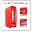 Retro Vending Machine Mini Fridge12V DC 110V AC, 10 Can Cooler with Push-Button Vending Action | Fridge.com