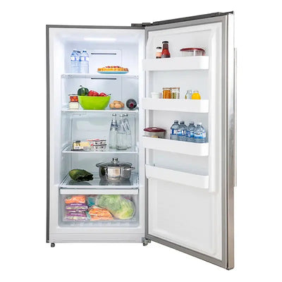 Rizzuto 28-Inch Upright Convertible Refrigerator Right Swing with Decorative Grill - 32-Inch Wide | Fridge.com