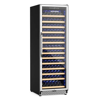 Rovrak 23.4'' 154 Bottle Single Zone Wine Refrigerator | Fridge.com