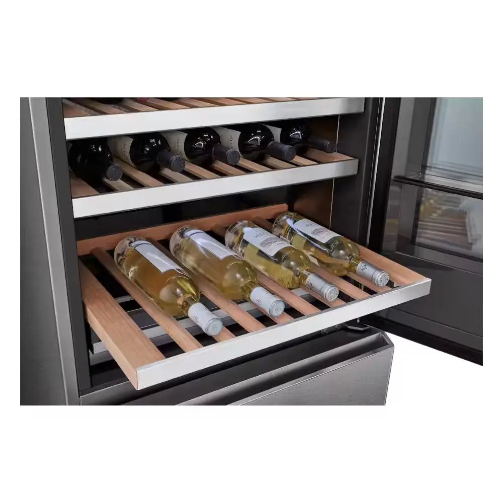 SIGNATURE 65-Bottle Freestanding SMART Wine Cellar Smart Beverage Cooler with Instaview & Auto-Open Door, Counter Depth | Fridge.com