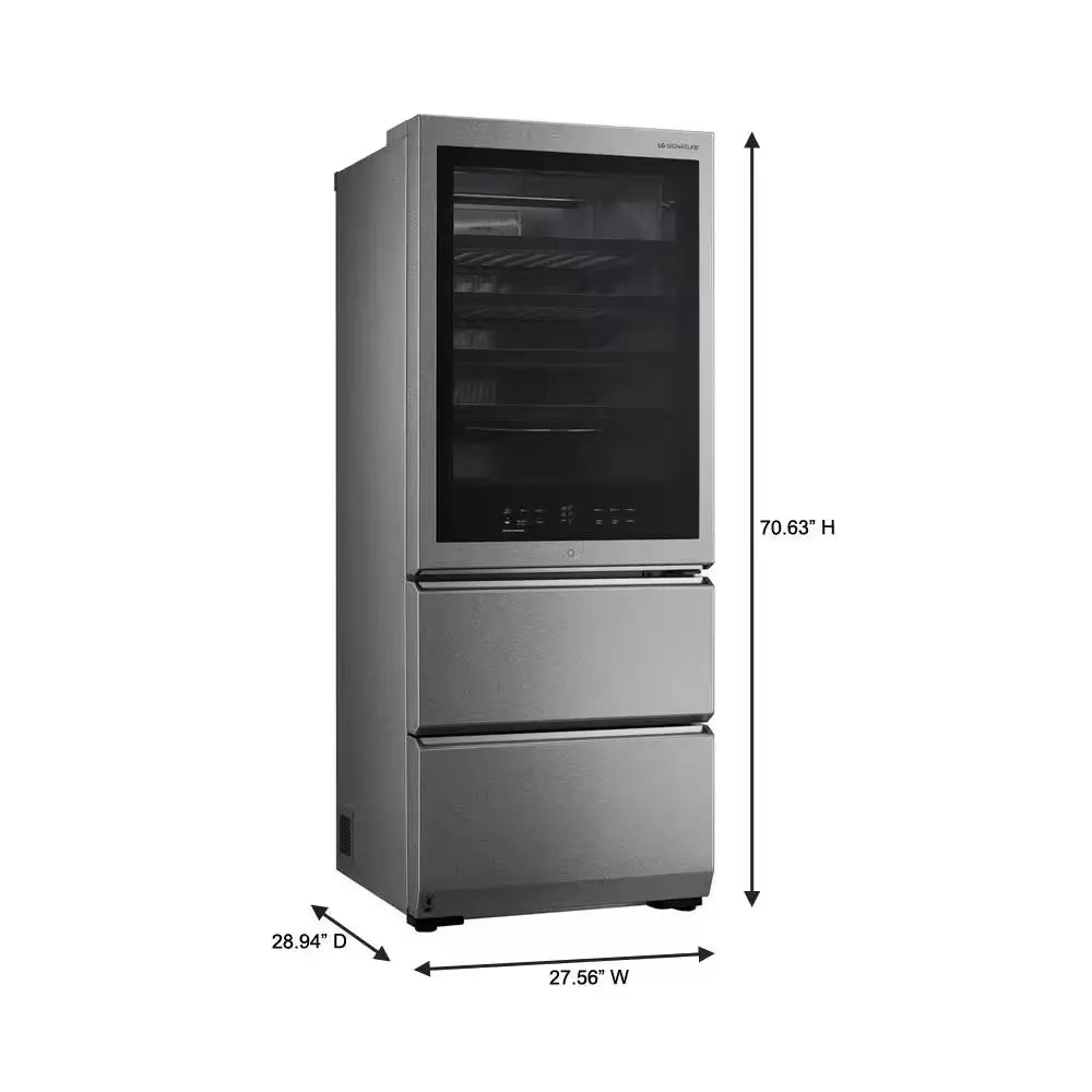 SIGNATURE 65-Bottle Freestanding SMART Wine Cellar Smart Beverage Cooler with Instaview & Auto-Open Door, Counter Depth | Fridge.com