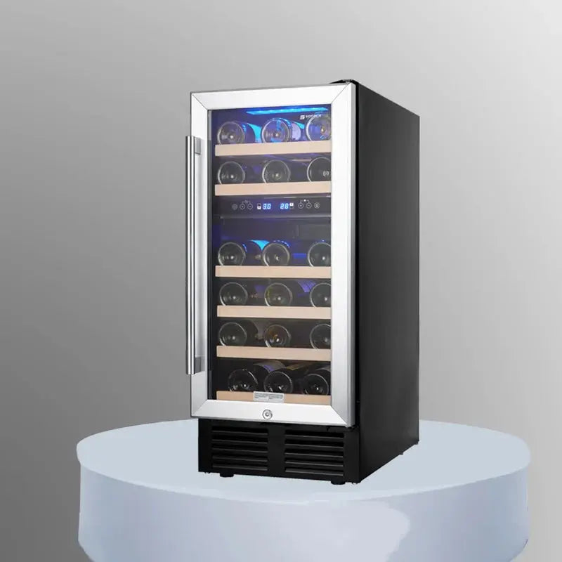 SOTOLA 14.9'' 28 Bottle Dual Zone Wine Refrigerator | Fridge.com