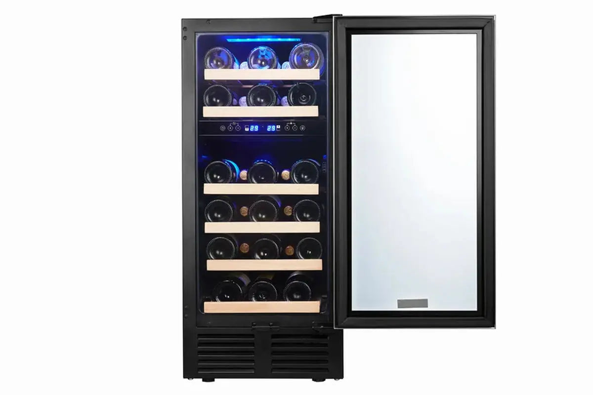 SOTOLA 14.9'' 28 Bottle Dual Zone Wine Refrigerator | Fridge.com