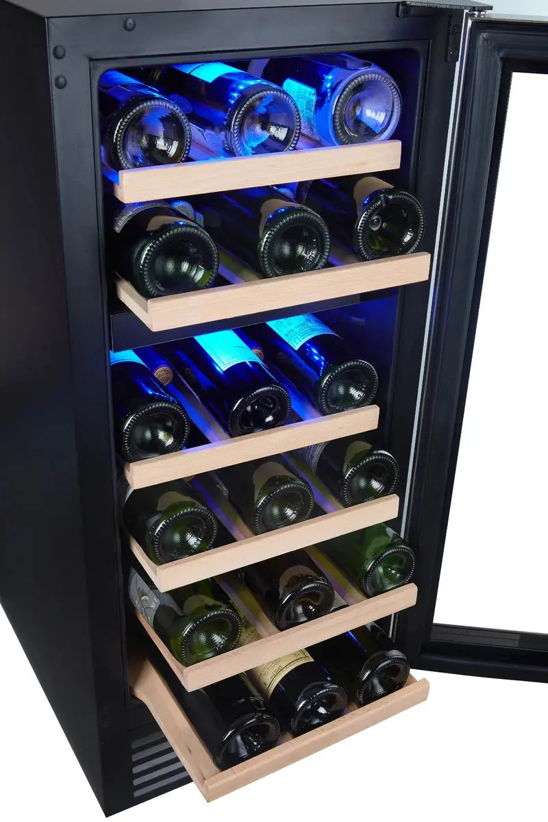 SOTOLA 14.9'' 28 Bottle Dual Zone Wine Refrigerator | Fridge.com