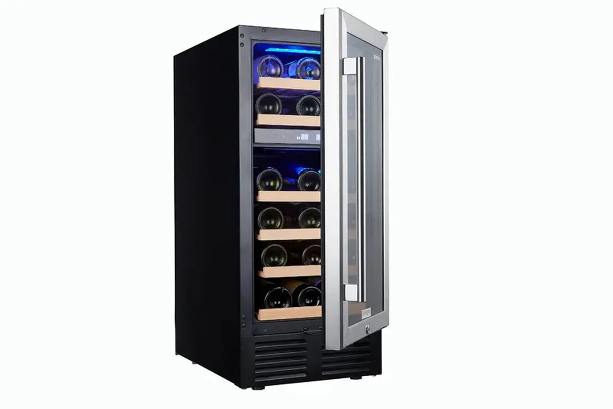 SOTOLA 14.9'' 28 Bottle Dual Zone Wine Refrigerator | Fridge.com